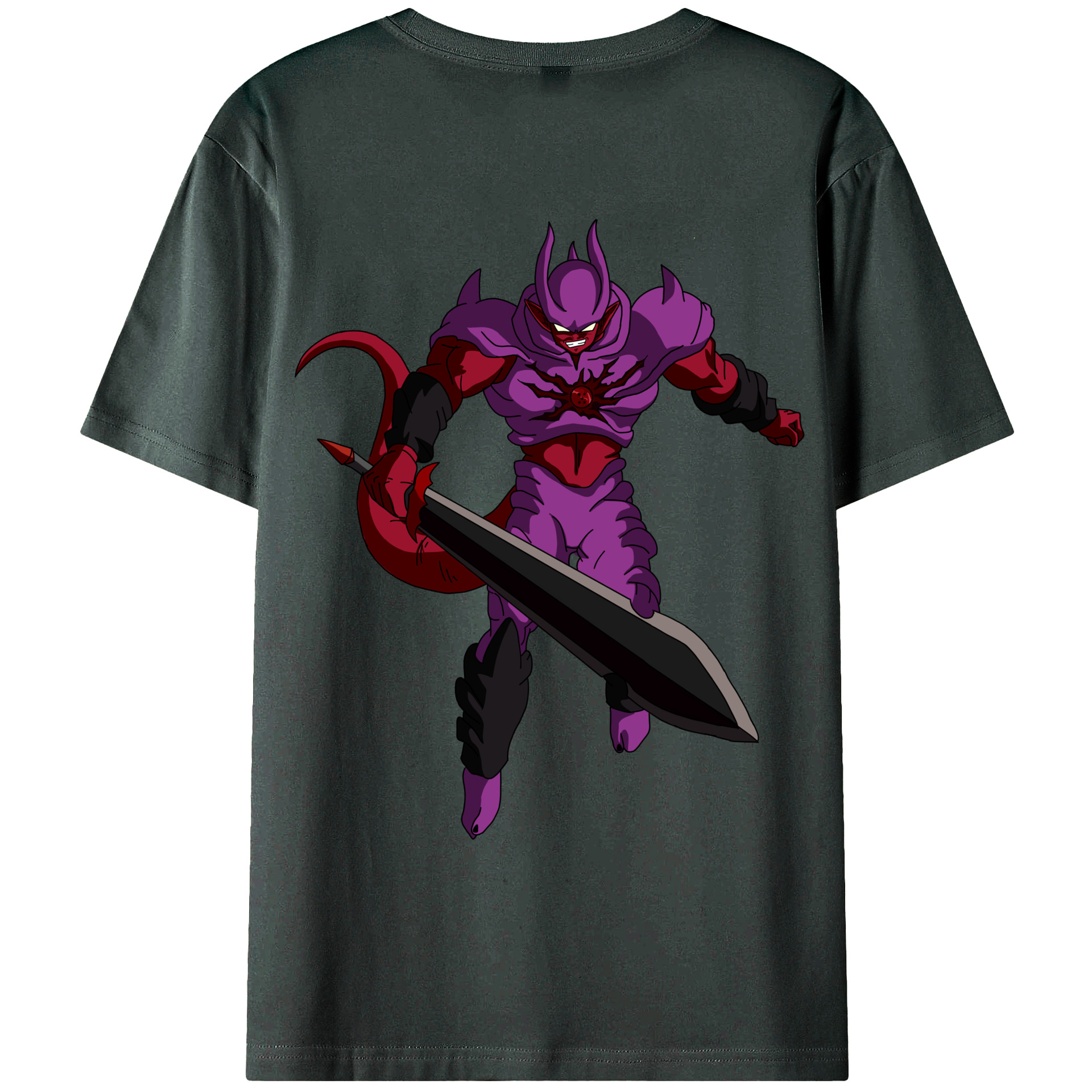 （画像用） ドラゴンボール ジャネンバ DRAGON BALL Janemba 綿100％ メンズ半袖Tシャツ（バックプリント） 通気性